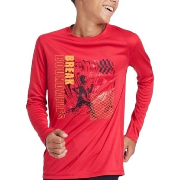 Boys' Long Sleeve 'Break Boundaries' Graphic T-Shirt | All in Motion | L (12/14) - Picture 12 of 12